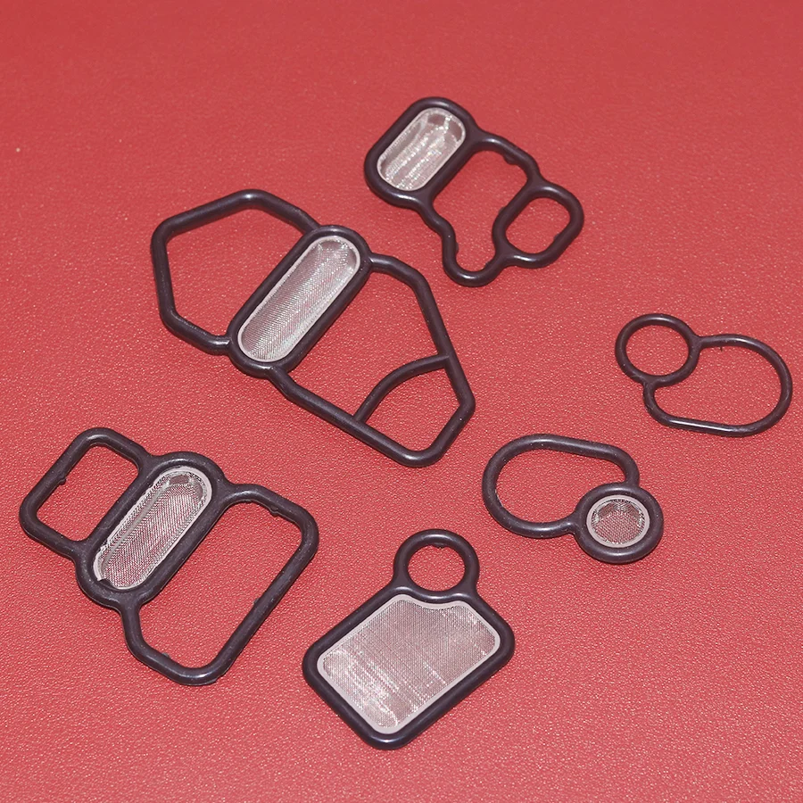 Uszczelka solenoidu VTEC zawór sterujący VTC filtr siatkowy uszczelnienie 15815-RAA-A02 15845-RAA-A01 dla Honda Civic Integra type-r Accord CRV