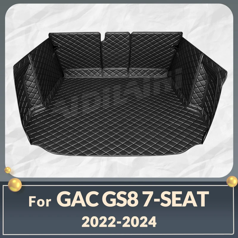 Auto Full Coverage Trunk Mat For GAC Trumpchi GS8 7-Seat 2022-2024 23 Car Boot Cover Pad Cargo Interior Protector Accessories