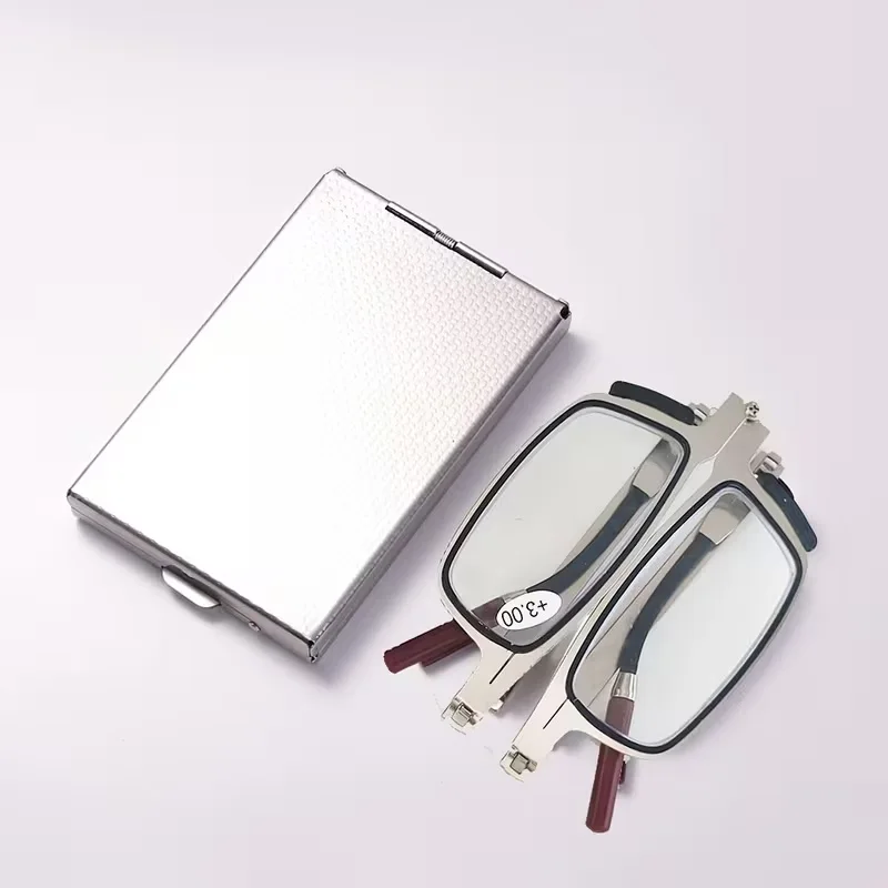 Ultradünne photochrome multifokale Lesebrille aus Palisanderholz, tragbare, ultraleichte Anti-Blaulicht-Presbyopie-Brille