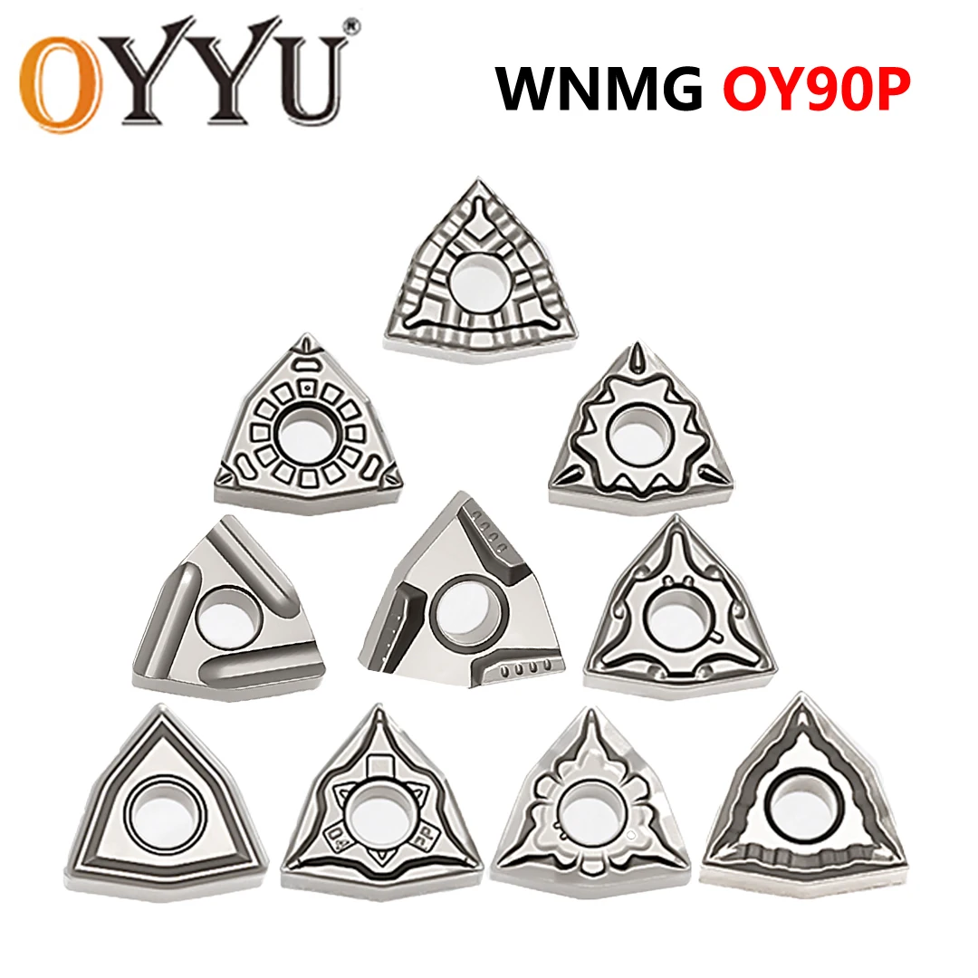 

OYYU WNMG060404 WNMG060408 WNMG080404 WNMG080408 FG HQ R-L-S-VF MA MS PP TS Cermet Inserts CNC Turning Tools Blades WNMG Steel
