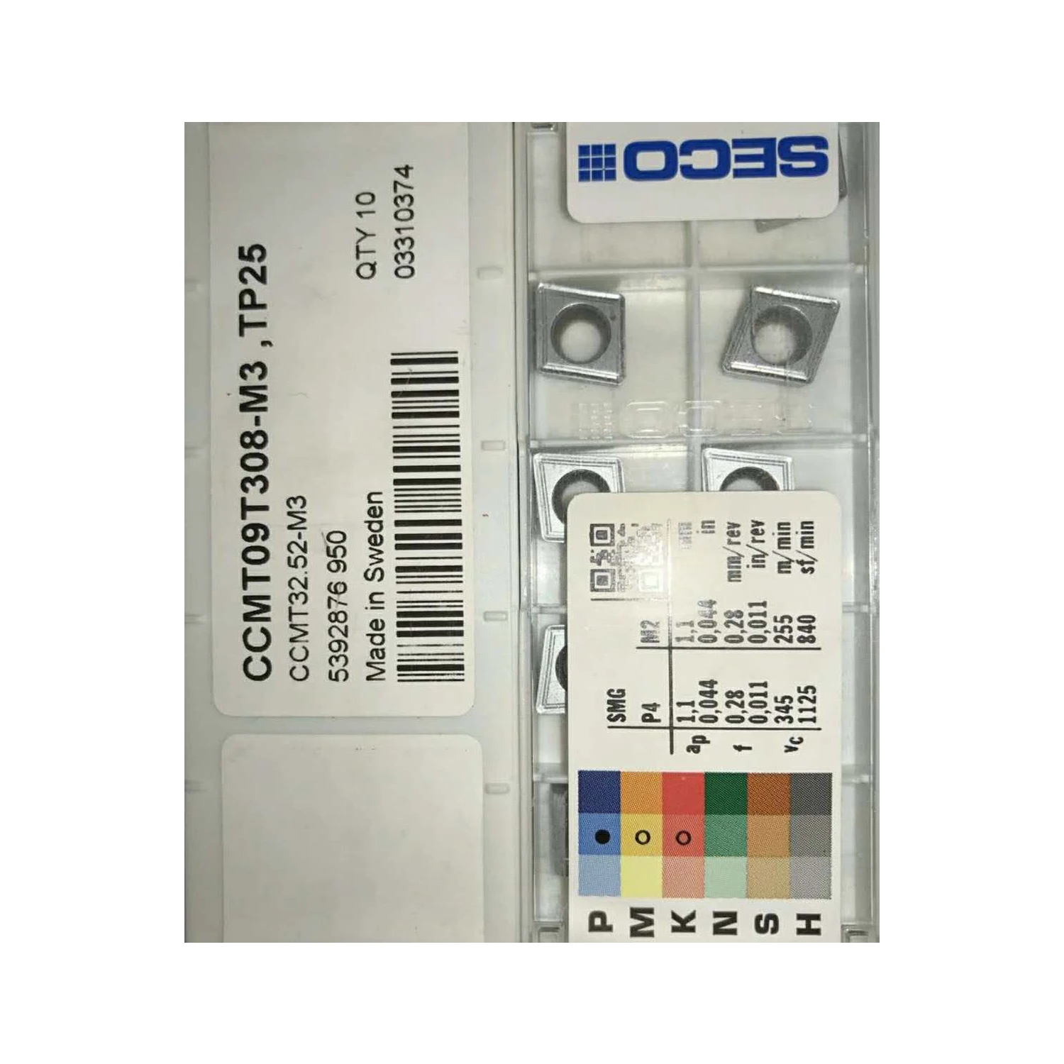 

100% Original CCMT CCMT09 CCMT09T304 CCMT09T308 F1 CP500 M3 TP25 TP2501 TP1501 TP3501 TK1501 Diamond Boring Turning Blade