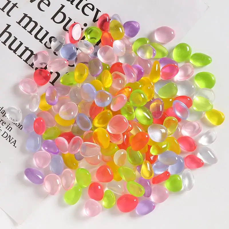 20PCS Luminous Stone Mix Colorful Glow In The Dark Rocks Outdoor Decor Stones For Fish Tank Planter Garden Yard Walkway Patio