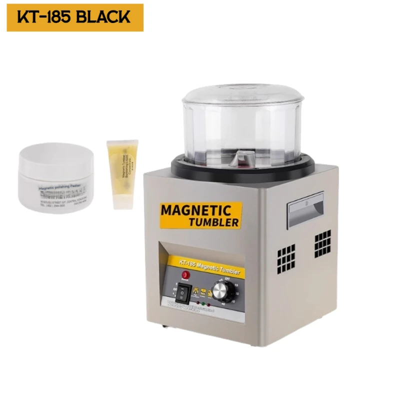 

KT-185 Electric Magnetic Polishing Machine 220V Tumbler Cleaning Deburring Equipment Jewellery Polisher Finishing Tool