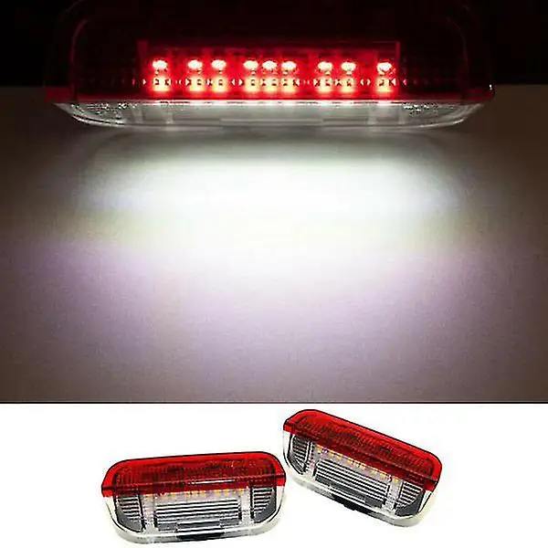4pcs 100% Brand New Red Shell White Light Color Temperature 5500 - 6000K 3W Door Welcome Light for Passat B6 B7 2011 - 2016 view 3