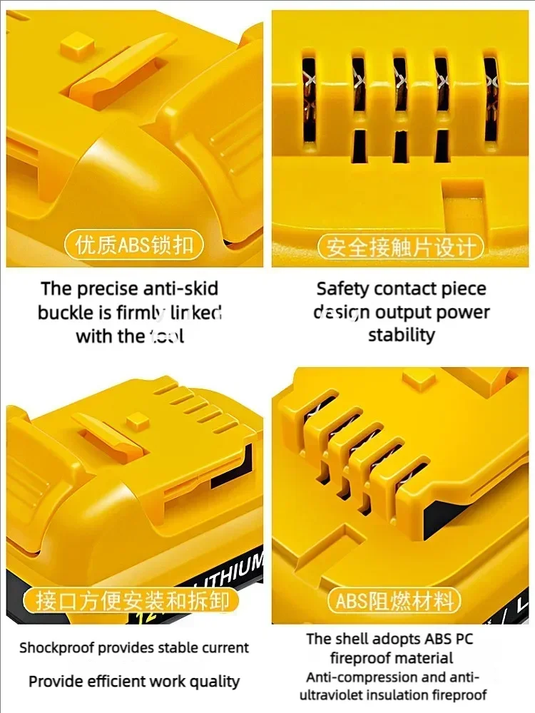 Penggantian Baterai Lithium Ion Maks 3,0Ah 10.8V/12V untuk DeWalt DCB120 DCB123 DCB122 DCB127 DCB124 DCB121.