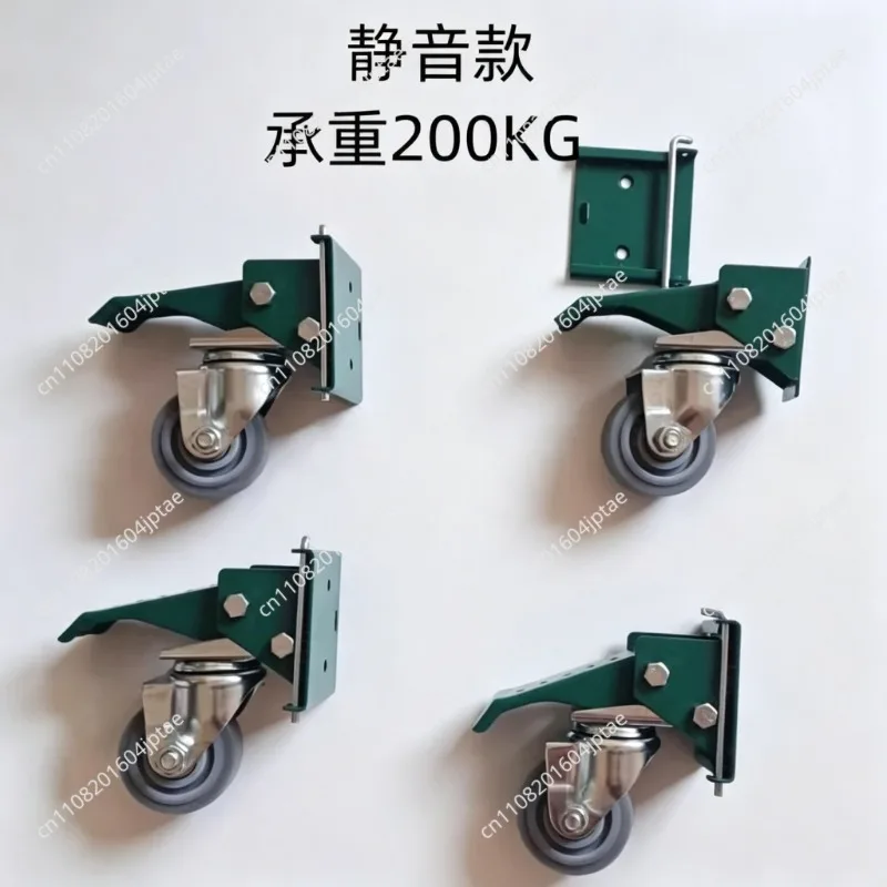 3-inch iron core polyurethane heavy-duty casters for woodworking workbench foot pedal lifting casters