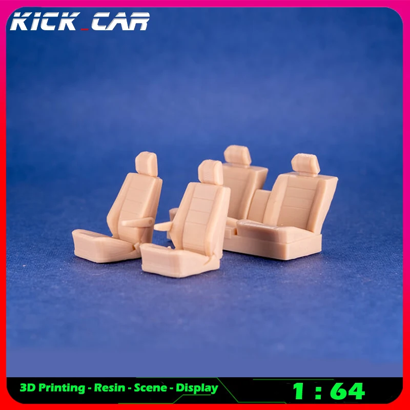 Kickcar 1/64 Racing Seats Model Car Diorama Uncolored Resin Garage Scene Repair Tools Decoration Simulation Scene Toy