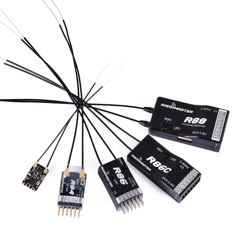 RadioMaster R81 R84 R86 R86C R88 R161 R168 2.4GHz Over 1KM SBUS Nano Receiver Compatible FrSky D8 TX16S Support Return