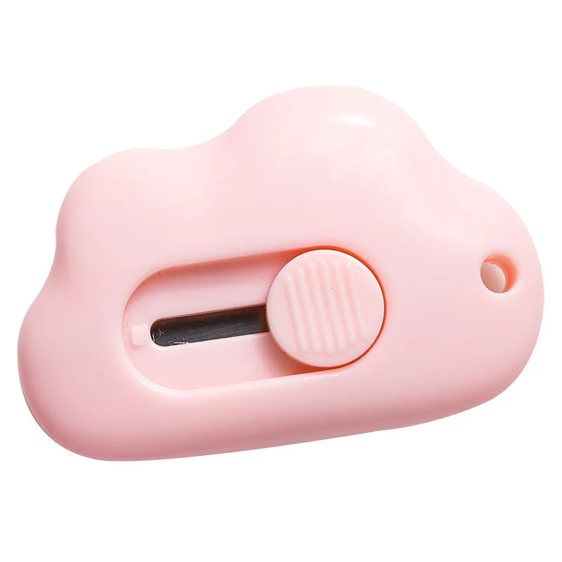 Leuke Cloud Kleur Mini Draagbare Mes Papiersnijder Snijden Papier Scheermesje Kantoorbenodigdheden Snijden Supplies