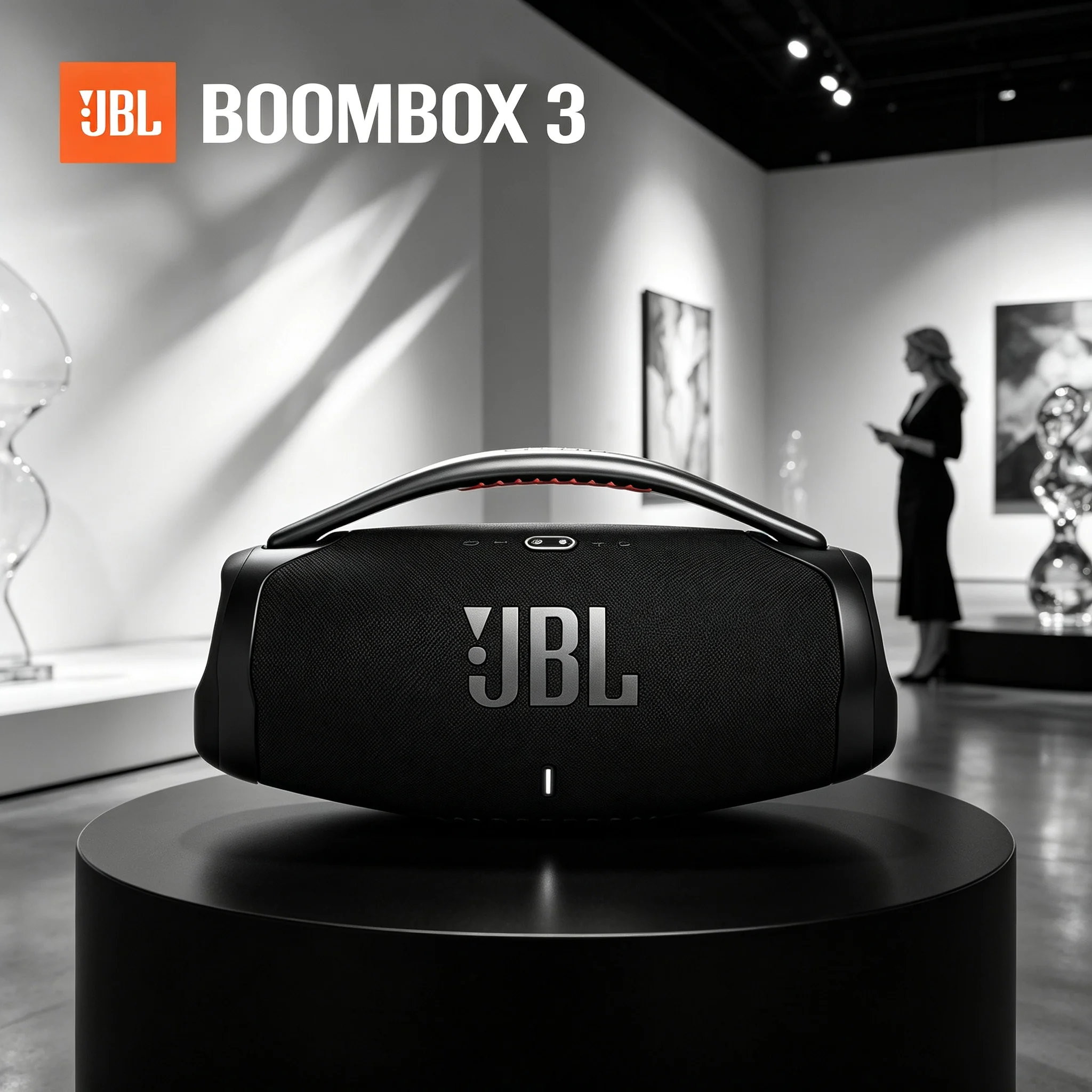 JBL BOOMBOX 3 Large Outdoor Bluetooth Speaker, Immersive Loud Sound For Music Festival, Poolside And Home Party Use