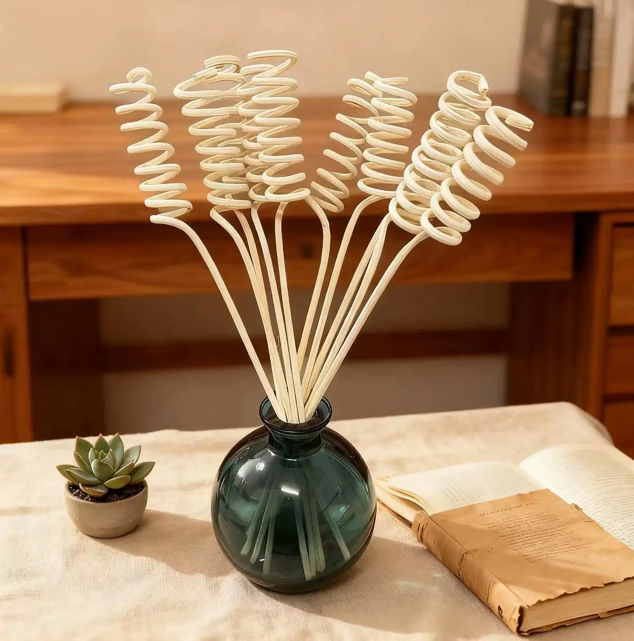 Natural Plant Curved Rattan Sticks Aromatherapy volatile Rod,Reed Diffuser Bottle Perfume Oil Volatile Accessories Home Decor