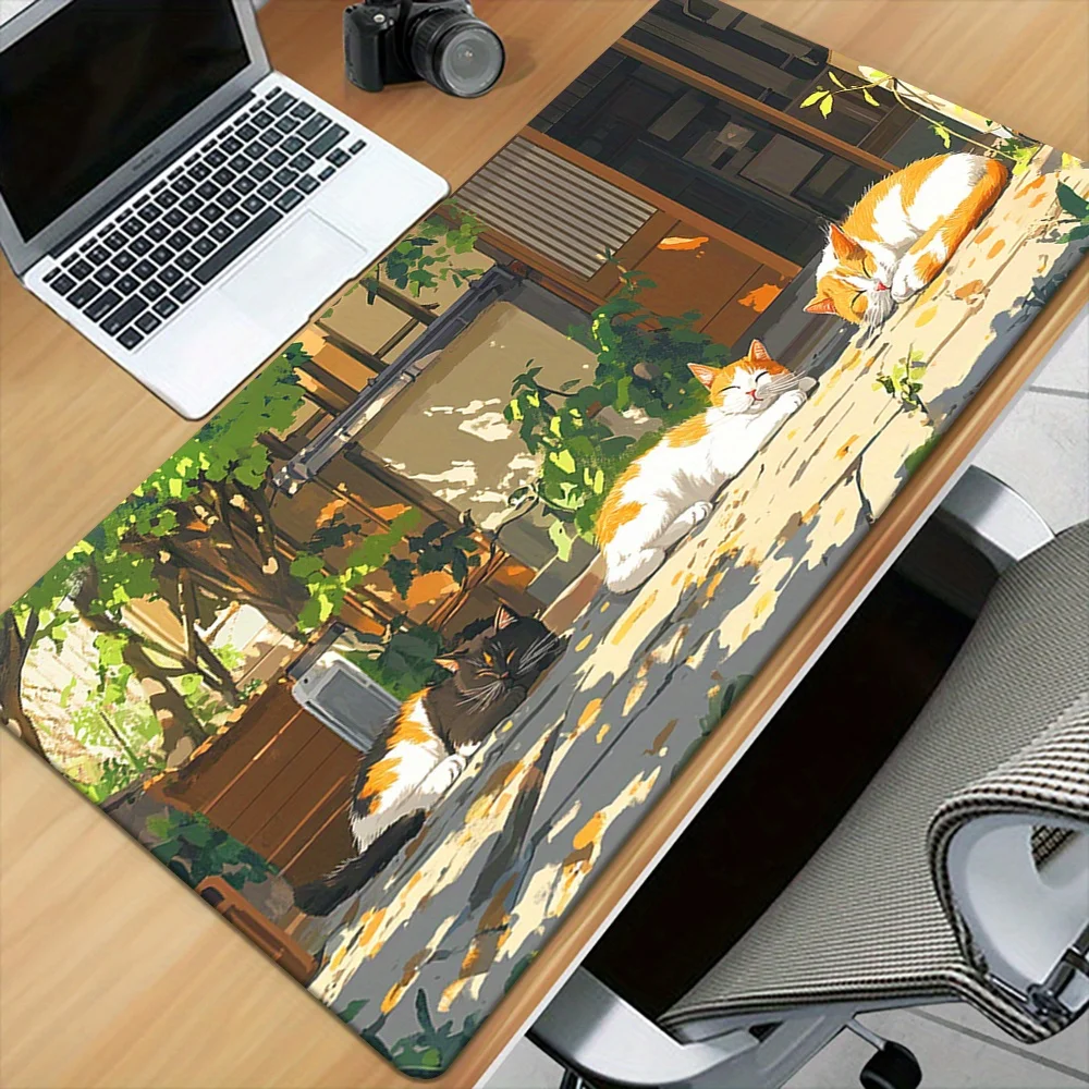 

Extended Extended Mouse Pad Minimal Desk Mat Smooth Cloth Surface Anti Slip Rubber Base for Gaming PC Laptop Keyboard Desk Setup