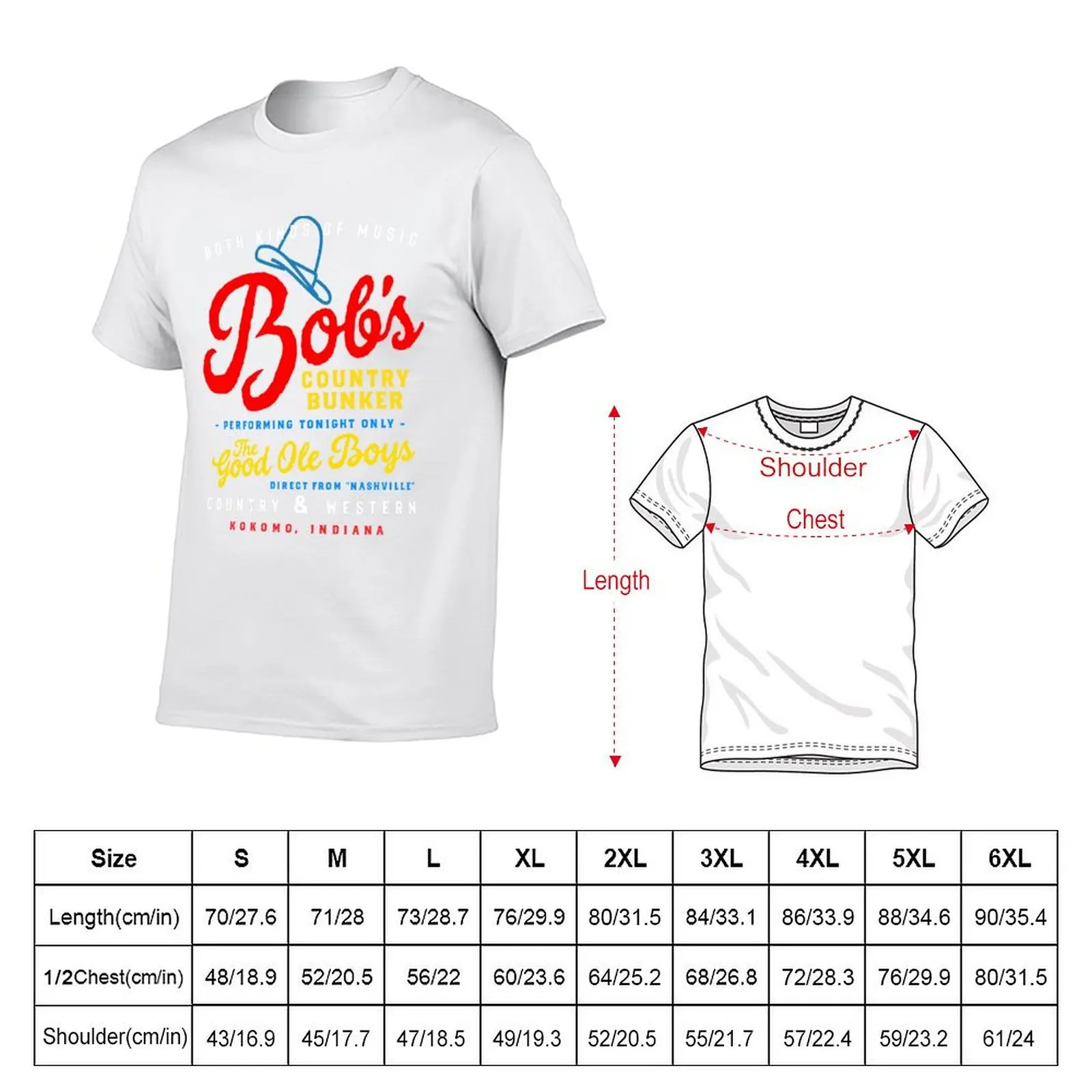 Bob's Country Bunker Men Graphic Tee Cool With Graphics Women Funny Trending Love T-shirt graphics men t shirts