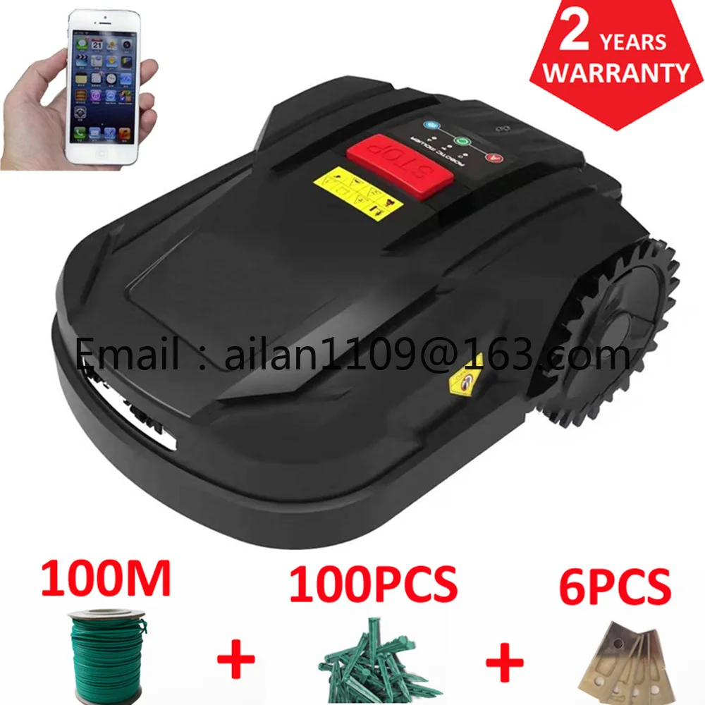 Smart High Efficiency Rechargeable Remote Control Robot Lawn Mower