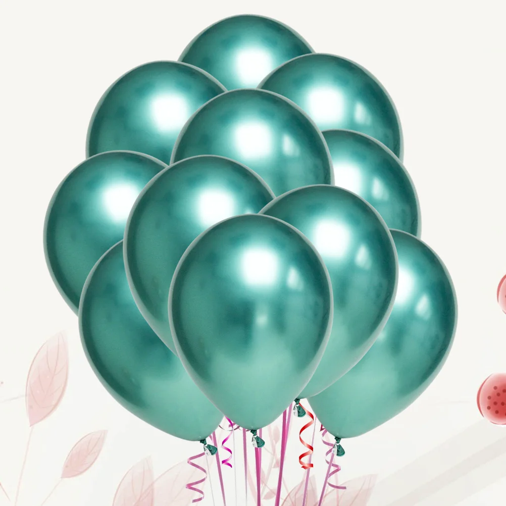 

50Pcs 10 Inches Latex Balloons Metallic Color Wall Door Window Ceiling Decorations Pink Latex Balloons Party Supplies
