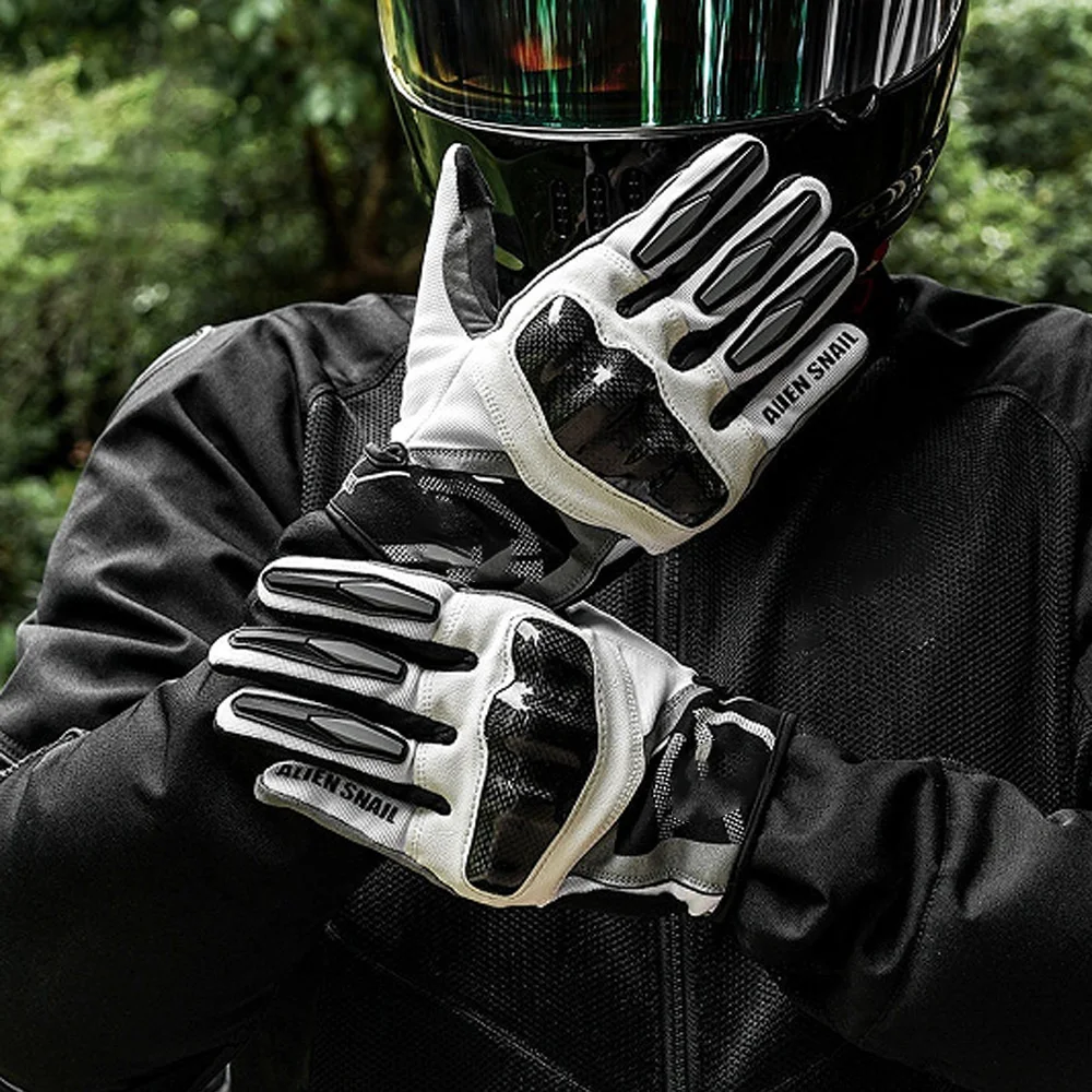 For Motorcycle B1 Carbon Fiber Summer Gloves Breathable Touchscreen Anti-Fall No-Drill Accesorios Moto