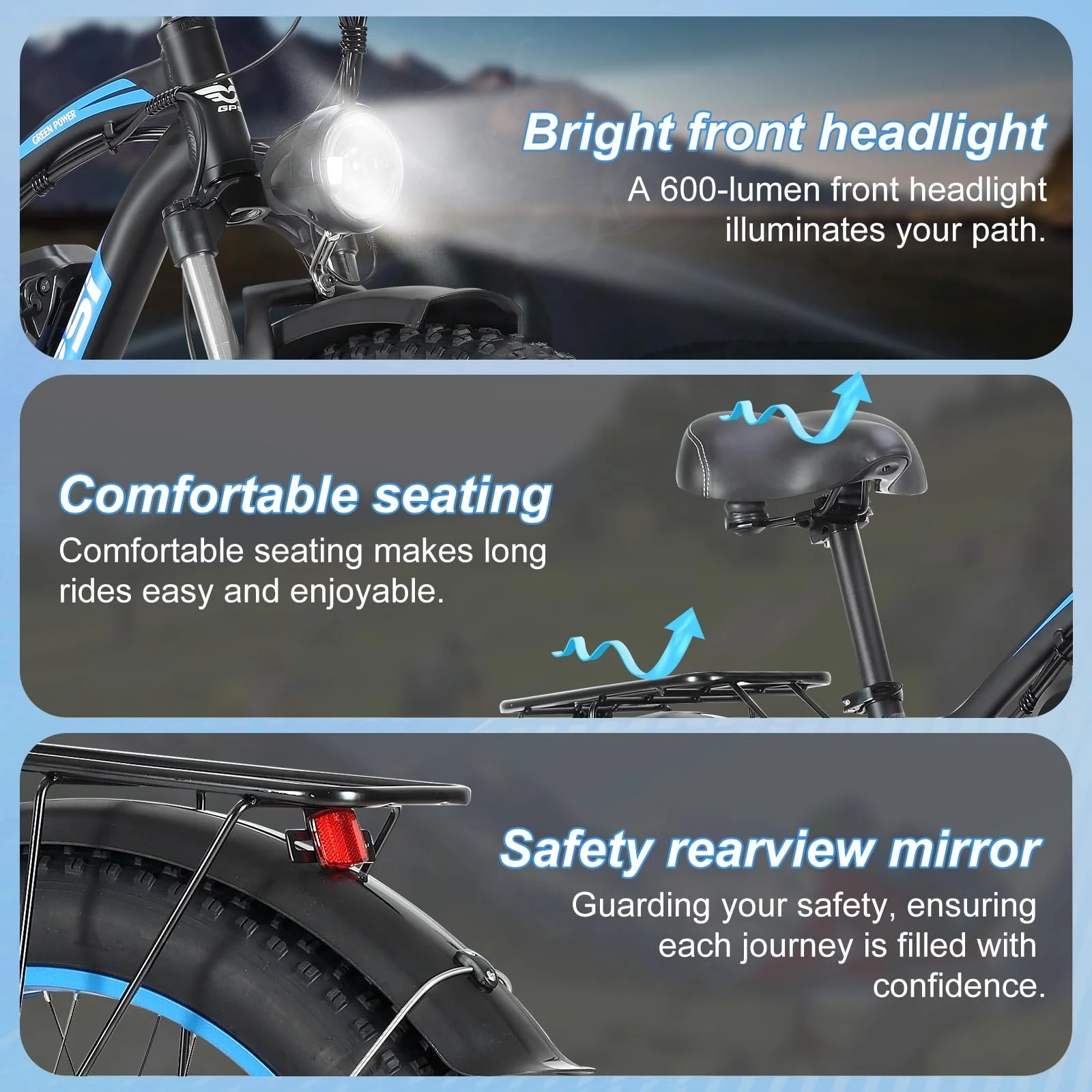 دراجة كهربائية للبالغين 2000 واط محرك مزدوج 48 فولت 23AH بطارية قابلة للإزالة دراجة كهربائية الفرامل الهيدروليكية 26*4 بوصة الدهون الإطارات الإلكترونية #5