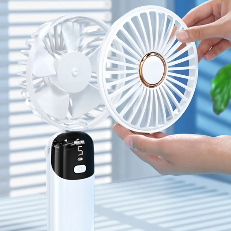 AB42-Handheld Mini Fans, Foldable Portable Fans, USB Rechargeable Fans Are A Must-Have For Summer