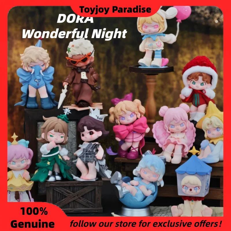 

Genuine New Dora Wonderful Night Series Blind Box Cute Desktop Decoration Collectible Trendy Toy Mystery Box Toys As Ideal Gift