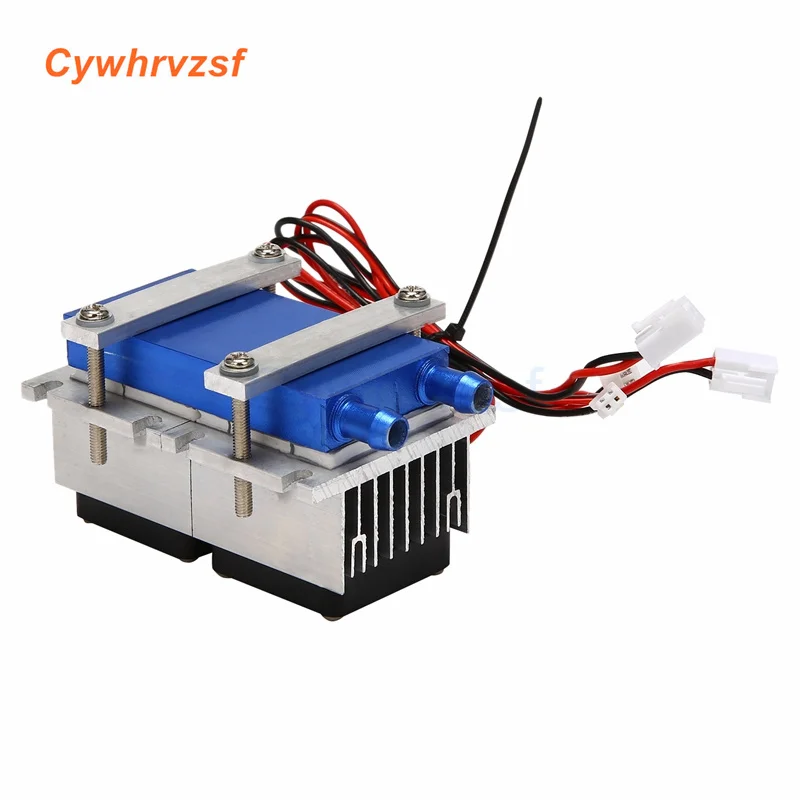 144W Thermoelectric Peltier Refrigeration Cooler 12V Semiconductor Air Conditioner Cooling System DIY Kit Cooling Down