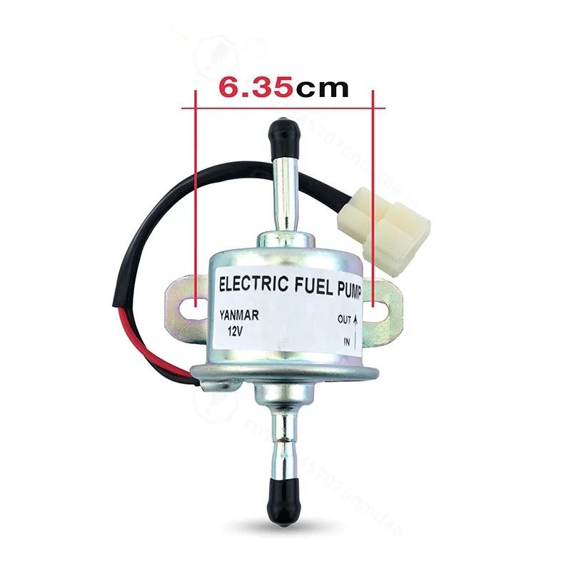12V24V All Copper External Fuel Transfer Pump Gas Diesel Electronic Pump Excavator Pickup Repair Spare Parts