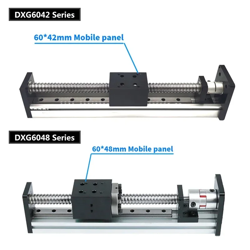 Linear Rail Guide Stage CNC Sliding Table XYZ Axis Table Aluminum Linear Motion Single Rail Mobile Module 100-1200mm