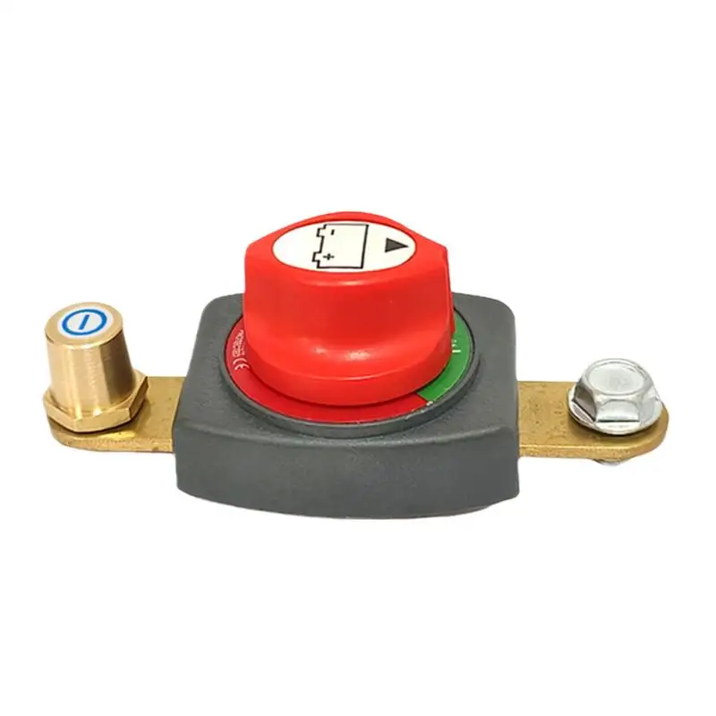 Battery On Off With Knob Battery On Off Brass Top Post Shut Off High Current Disconnect Battery Cut Off Auto Accessories For