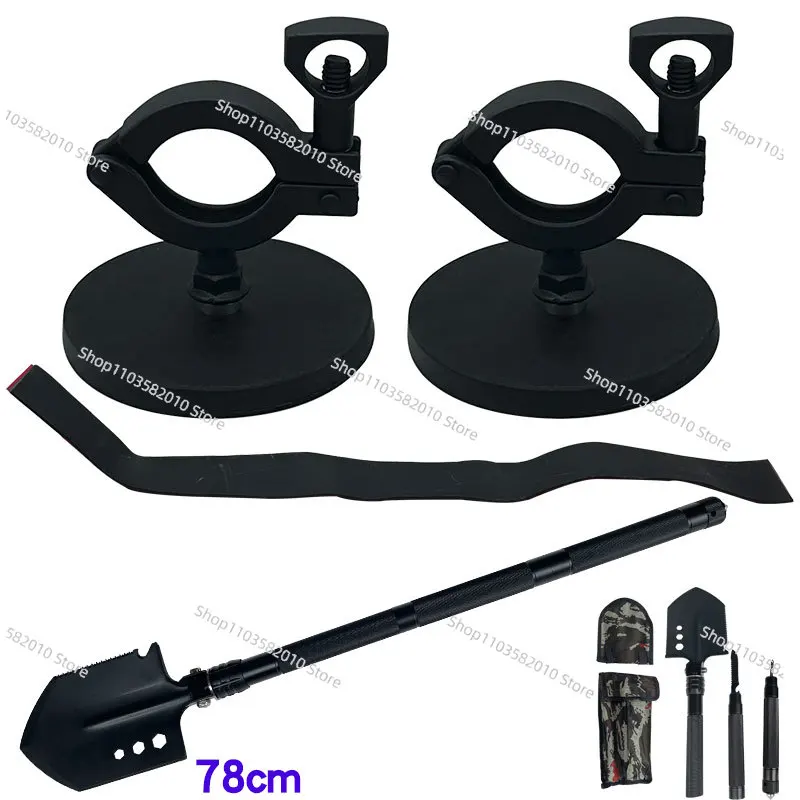 Off-road vehicle universal strong magnetic chuck roof fixed engineer shovel frame strong magnetic chuck bracket