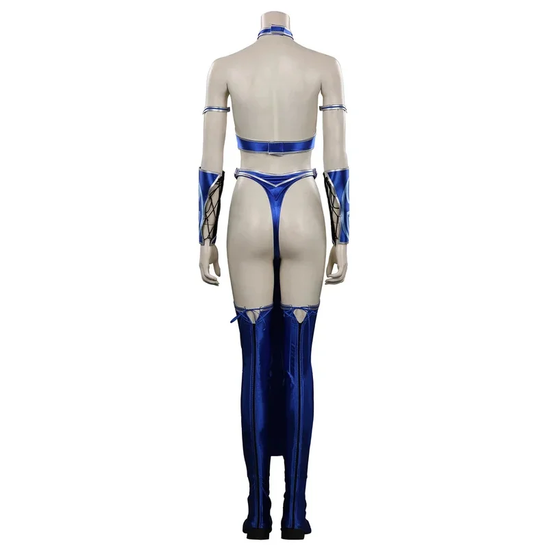 qq273Mortal Kombat Cosplay Kostüm KATANA Outfits Frauen Anime Spiel Halloween Karneval Partei Rolle Spielen Kleidung Damen Mode