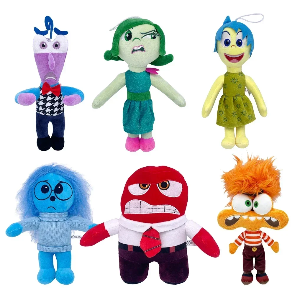 Inside Out 2 boneka mewah di dalam mainan mewah boneka Plushie kartun lucu mainan pinggiran Anime boneka hadiah ulang tahun anak-anak