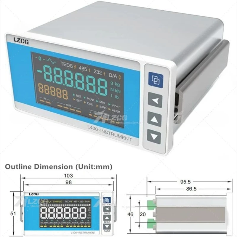 General display control instrument for force measurement L400B analog quantity 0~10V communication RS485/RS232