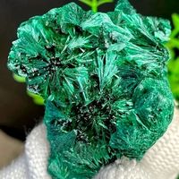 Natural Green Malachite Raw Stone Rough Crystal Irregular Clastic Rock Cube Collectible Gravel Minerals Specimen Home Decor
