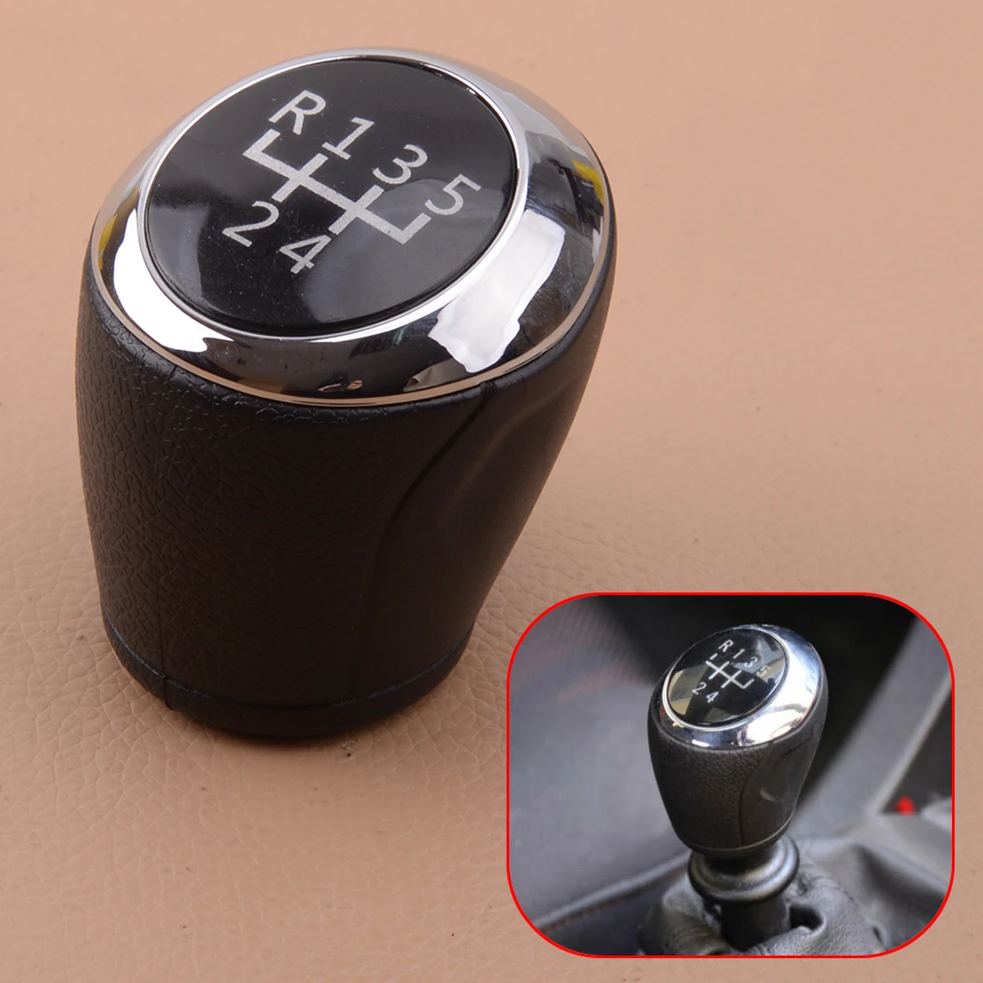 24108036 Car 5 Speed MT Gear Shift Knob Fit for Chevrolet Aveo Sonic T300 2012 2013 2014 2015 2016 2017