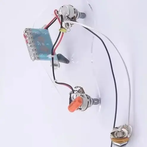 Electric Guitar Dual Pickup Circuit Kit Alph-a 500K Volume and Tone Potentiometer Three-position Switch