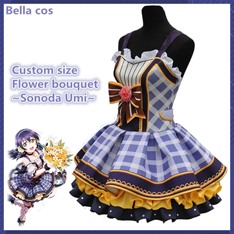 

Custom Size LoveLive Flower Bouquet Sonoda Umi Cosplay Costume Female Dress Uniform Halloween Outfits Women Anime Clothes Suits