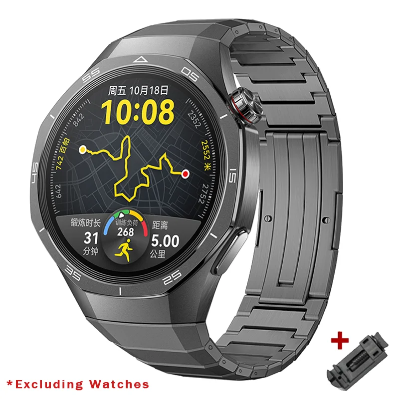No Gaps Luxury Titanium Alloy Strap For Huawei Watch GT 5 Pro Metal Bracelet For Huawei Watch GT 5 Pro Business Band Correa image 5