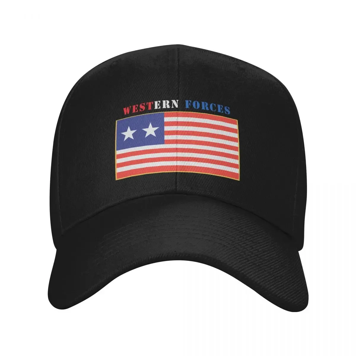 

Flag - Western Forces - 2 Star Flag w Txt X 300 Baseball Cap Visor |-F-| Beach Outing Mens Tennis Women's