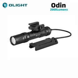 Olight Odin Tactical Flashlight 2000Lumens 300meters Beam Rechargeable Quick Release Rail Mount Weaponlight With Remote Switch