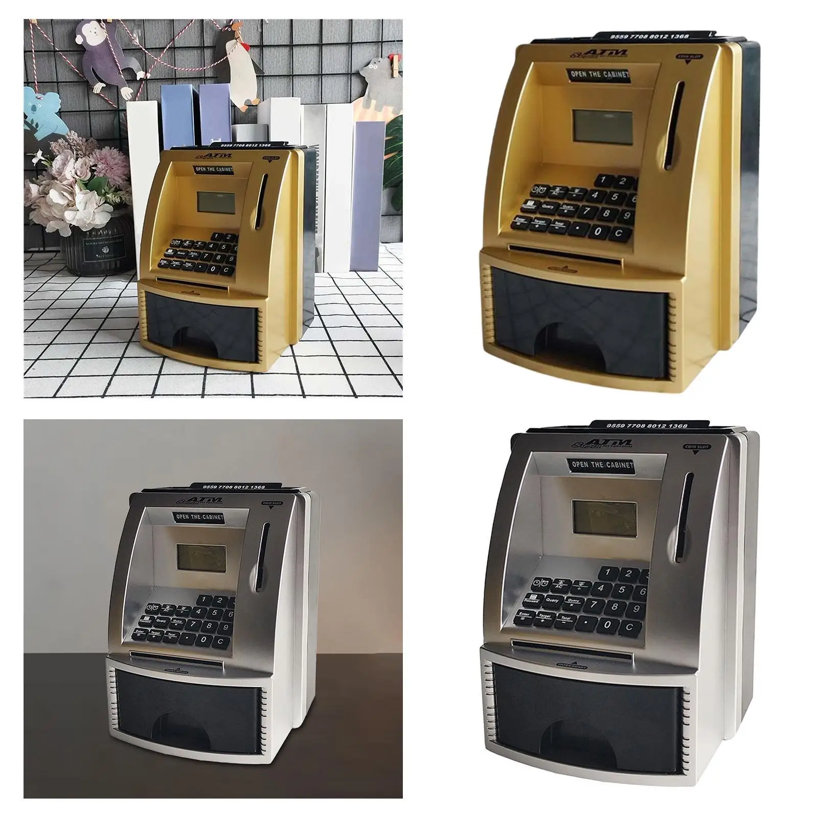 

Банкомат-копилка для детей, денежная монета для детей от 3, 4, 5, 6, 7, 8 лет, подарки для детей