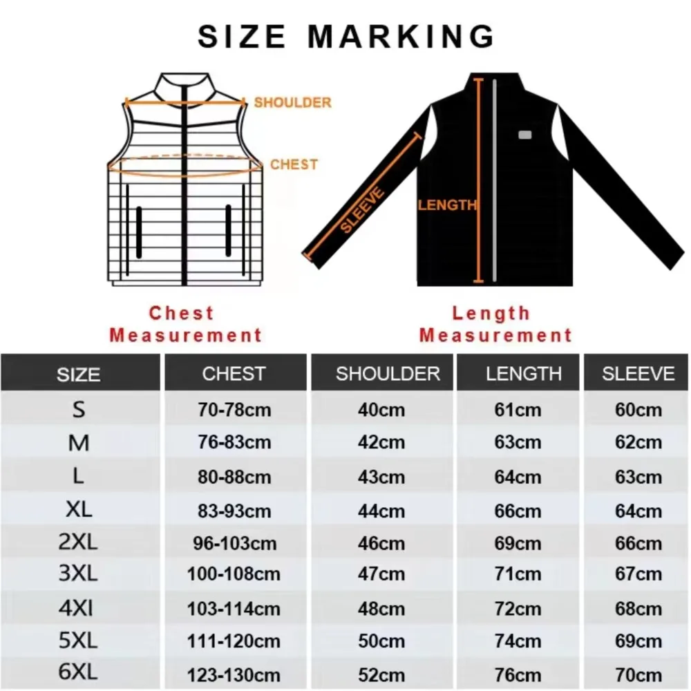 Heated Jacket Men Women 2/9/21 Areas USB Self Heated Clothing Washed Winter Warm Coats Skiing Camping Hiking Thermal Jacket