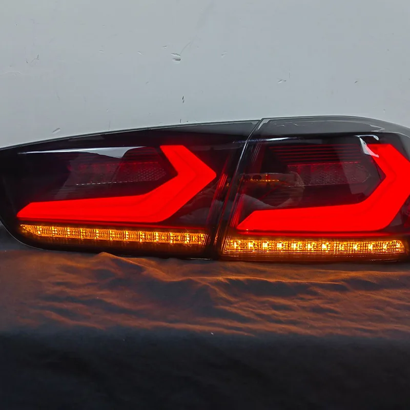 Car LED Tail Light For Mitsubishi Lancer/EVO 2008-2018 Rear Fog Lamp + Brake Lamp + Reverse + Dynamic Turn Signal Retrofit