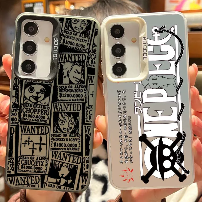 

Trend One Piece Luffy Zoro For Samsung Galaxy S25 S24 S23 S22 S21 S20 FE Plus Note 20 Ultra 5G Colorful Silver Phone Case