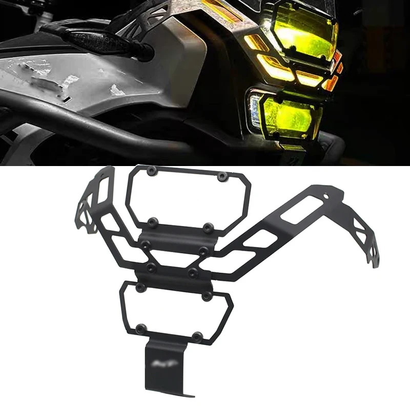 Motorcycle Headlight Grilles Guard Protector For CFMOTO 450MT CF MOTO 450 MT MT450 2024 Headlamp Front Light Protection Cover