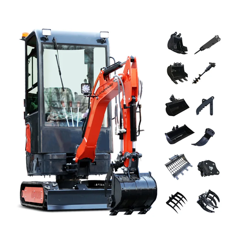 Europe Home Crawler Mini Digger Wholesale 1.6 Ton Agricultural High Quality Bagger 1000 KG Kubota Small Excavator EPA Customized