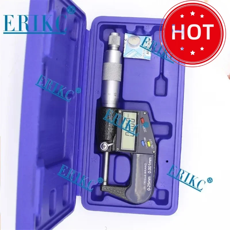 ERIKC E1024006 Common Rail Diesel Fuel Injector Tools E1024006 Shims Testing Micrometer for Diesel Injector Adjusting Gasket