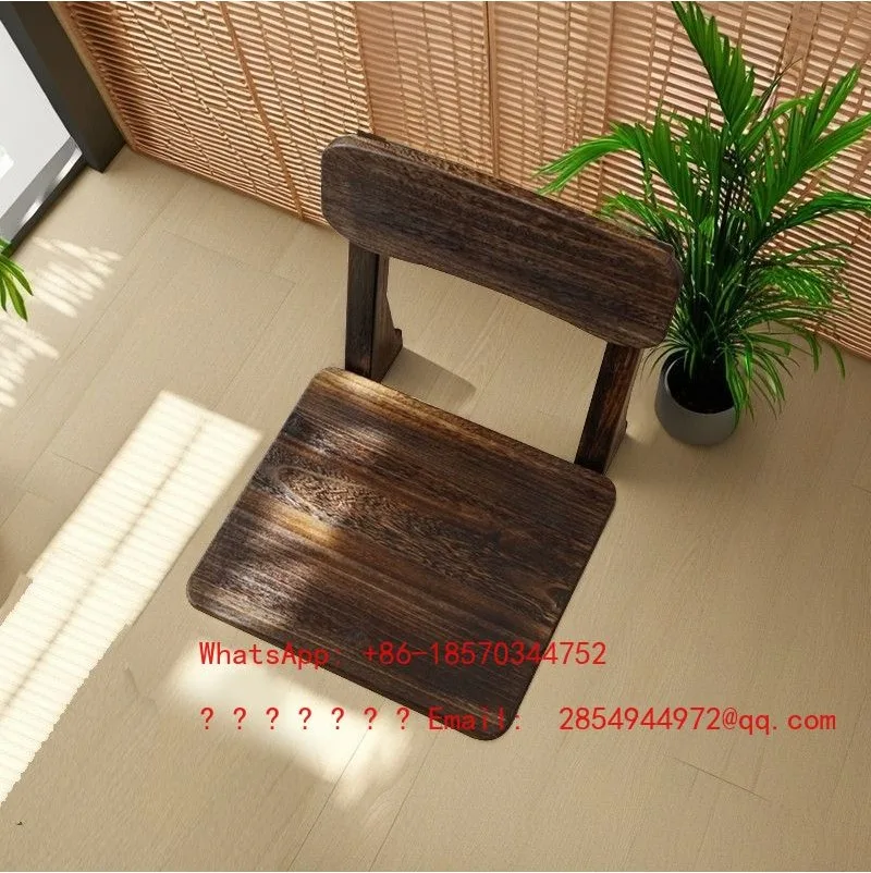 2026    Legless Floor Backrest Chair Tatami Low Seat Window Bay Leisure Chair for Bedroom Balcony Tea Time