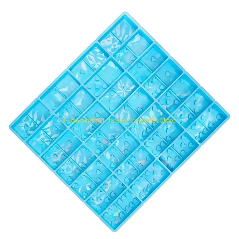 

31KD Dominoes Game Ornament Silicone Mold Light and Mold Resin Casting Pendant Mold Heart Mold for DIY Craft