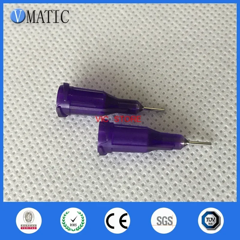 Frete grátis 100 peças 1/4 ''polegadas 21g luer lock cola dispensadora agulha