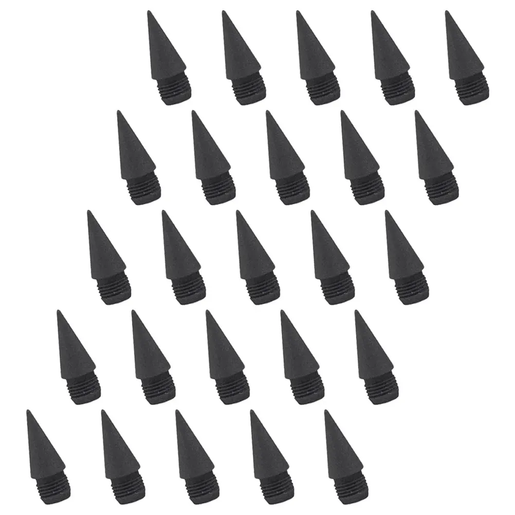 25Pcs Smooth Writing Pencil Nibs Inkless Refill Core for Journals Notebooks Long Retained Handwriting Everlasting Pencil