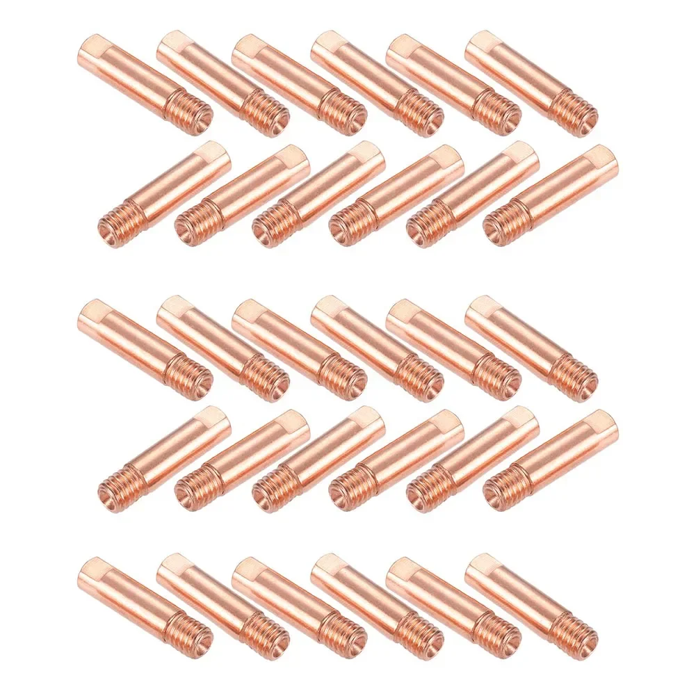 

For Welding Work Copper Welding Tips 30 Pieces Welding Tips Compact Welding Accessories High Conductivity Tips